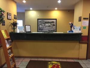 The lobby or reception area at Super 8 by Wyndham Martinsville