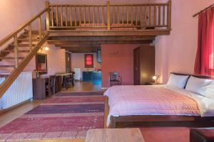 Кровать или кровати в номере Hotel Oreades