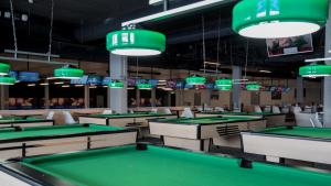 Biliár nebo kulečník v ubytování The Bowling Hotel