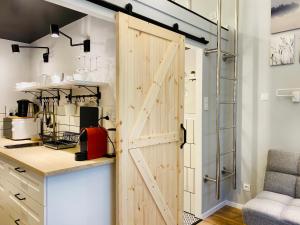 Kuchnia lub aneks kuchenny w obiekcie Cozy Studio with mezzanine - Old Town, Kazimierz