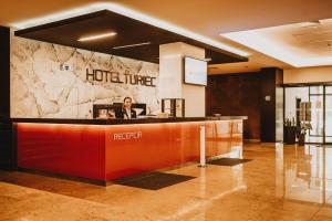 The lobby or reception area at Hotel Turiec