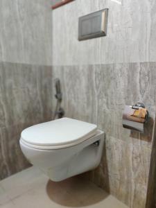 Koupelna v ubytování Easy Hostels