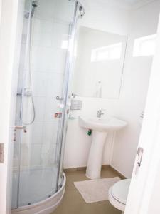 A bathroom at Apart Hotel Tronador