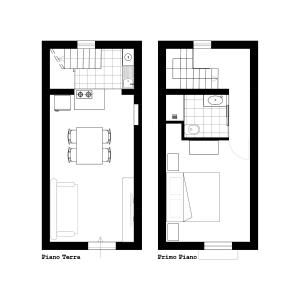 The floor plan of Casa Vacanze Magnolia 42 Calitri