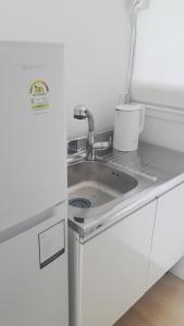 Kuchyň nebo kuchyňský kout v ubytování Bella Guesthouse