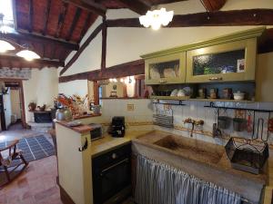 Kuchyň nebo kuchyňský kout v ubytování Casina nel Borgo