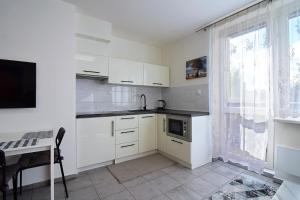 Kuchyň nebo kuchyňský kout v ubytování Apartman Nikola Trojanovice