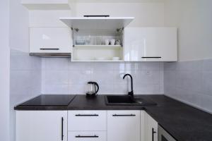 Kuchyň nebo kuchyňský kout v ubytování Apartman Nikola Trojanovice