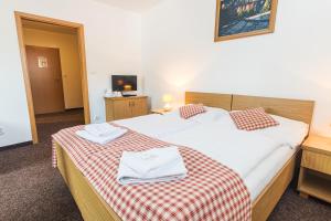 Posteľ alebo postele v izbe v ubytovaní Hotel Seifert