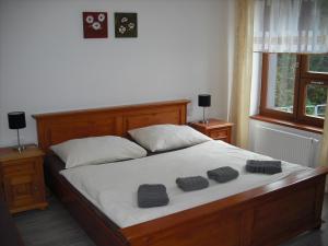 Posteľ alebo postele v izbe v ubytovaní Pension Relax
