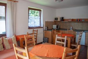 Kuchyň nebo kuchyňský kout v ubytování Apartmany Harrachov