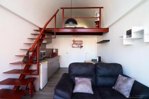 Ruang duduk di Gîte Citadin Athois