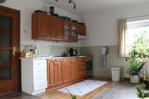 Kuchyň nebo kuchyňský kout v ubytování Krásný apartmán v bráně Lužických hor