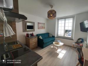 Μια τηλεόραση ή/και κέντρο ψυχαγωγίας στο Cosy Solidor T2 avec jardin terrasse 100m plage