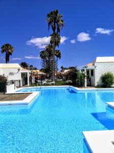 una gran piscina de agua azul en Alsol Bungalows Tajaraste, en Playa del Inglés