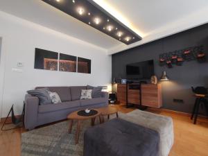 Χώρος καθιστικού στο Zagreb Lodge Apartment