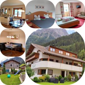 a collage of pictures of a house at Haus Gfall in Kaunertal