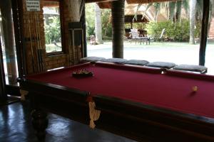 a pool table in a room with a pool table at Aero Airport Lodge in Kempton Park