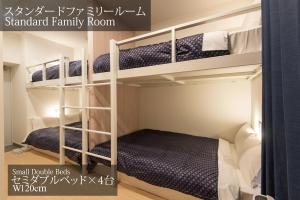 a bunk bed room with two bunk beds at MK Hotels Nishinakasu in Fukuoka