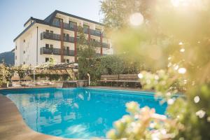 basen przed budynkiem w obiekcie Park Hotel Villa Etschland w mieście Plaus