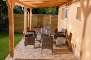 A patio or other outdoor area at Kincses Sziget Apartman
