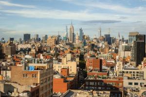 Nespecifikovaný výhled na destinaci New York nebo výhled na město při pohledu z hotelu