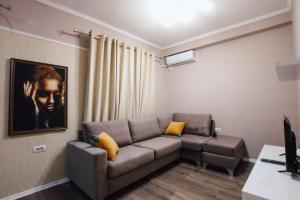 Χώρος καθιστικού στο Novs Apartment 1