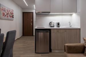 Koios Apartments tesisinde mutfak veya mini mutfak
