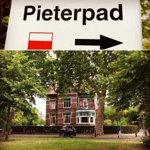 a sign that reads preferred next to a building at B&B Villa Anna, Venlo in Venlo