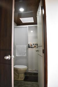 Kylpyhuone majoituspaikassa Posada Dónde Cupeto