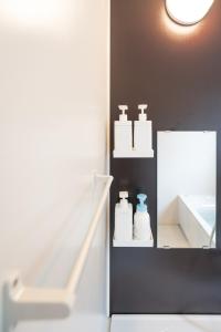 Postel nebo postele na pokoji v ubytování Fuji Fabric Stay