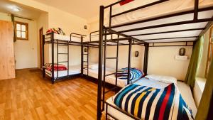Postel nebo postele na pokoji v ubytování Madpackers Manali