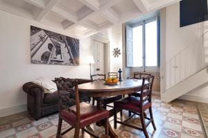 A seating area at Palazzo Mandurino luxury relais