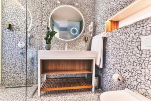 Koupelna v ubytování Carine Hotel Kumbor Superior