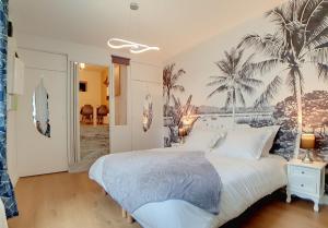 Ένα ή περισσότερα κρεβάτια σε δωμάτιο στο Stop Chez M Select Garden # Qualité # Confort # Simplicité