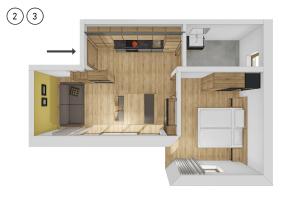 Appartement Förra的厨房或小厨房