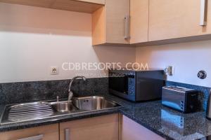 Dapur atau dapur kecil di Baia da Luz Resort