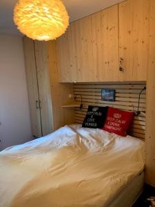 Postel nebo postele na pokoji v ubytování Verbier Medran apartment