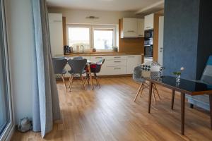 Kuchyň nebo kuchyňský kout v ubytování Vila Věkoše - apartmán s terasou a zahradou