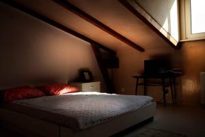 Posteľ alebo postele v izbe v ubytovaní Caly apartament