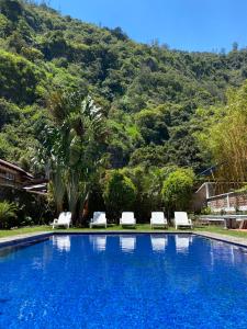 Kolam renang di atau dekat dengan Hotel Volcano Baños