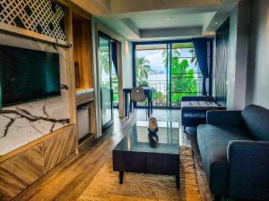 Χώρος καθιστικού στο Niramaya Villa & Wellness