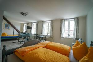 Postel nebo postele na pokoji v ubytování Hotel Celler Auszeit