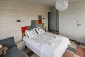 Posteľ alebo postele v izbe v ubytovaní Villa Moje Tatry 2