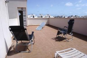 Balkon lub taras w obiekcie Fantastic Location - Penthouse Duplex in Cabo Roig in walking distance to the beach