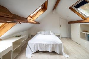 Postel nebo postele na pokoji v ubytování Gîte de la Bove