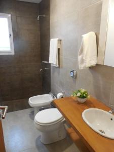 a bathroom with a toilet and a sink at El Puerto - Cerca de todo in Córdoba