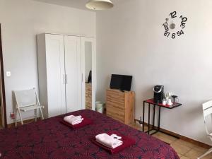 Postel nebo postele na pokoji v ubytování A Casa di Lucia