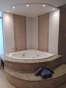 Koupelna v ubytování Hotel Domo