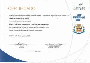 a screenshot of the certificate website for the centricado at Casa do Mestre Avila in Jijoca de Jericoacoara